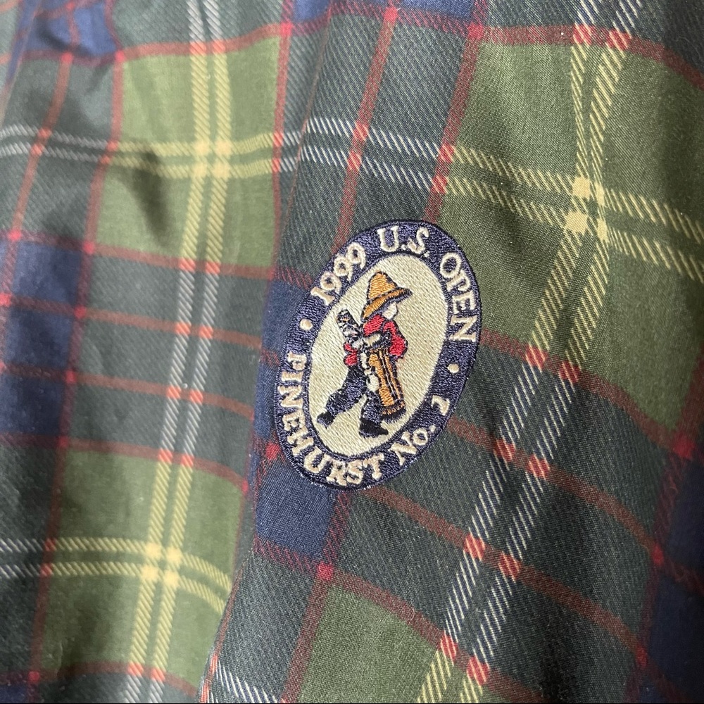 Vintage 1999 US Open Plaid Sweatshirt Windbreaker Sz XL - Picture 4 of 12